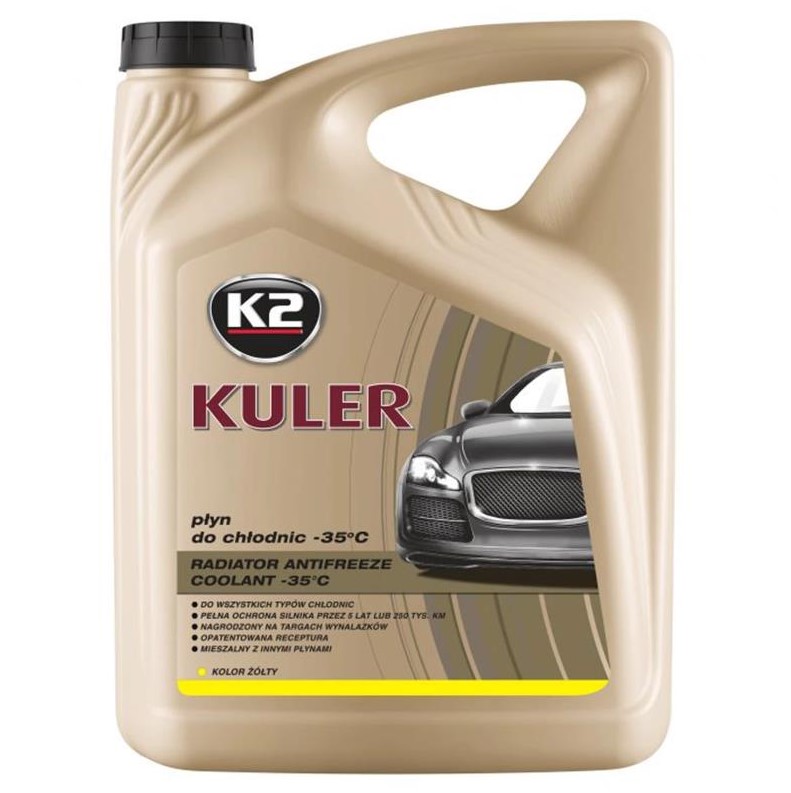 Рідина охолоджуюча K2 Kuler Long Life -35 °C G13 жовта 5 л 