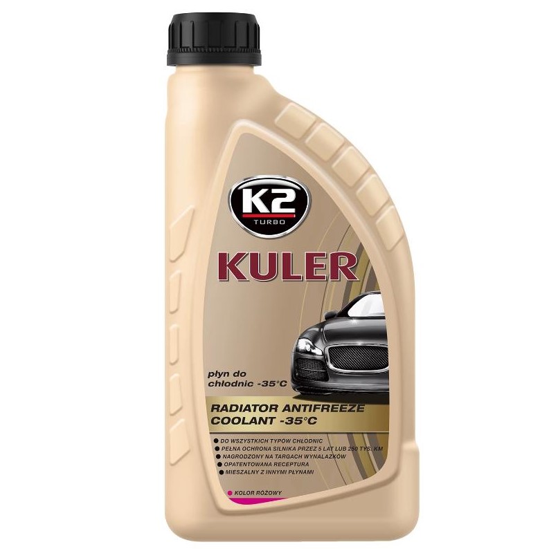Рідина охолоджуюча K2 Kuler Long Life -35 °C G13 рожева 1 л 