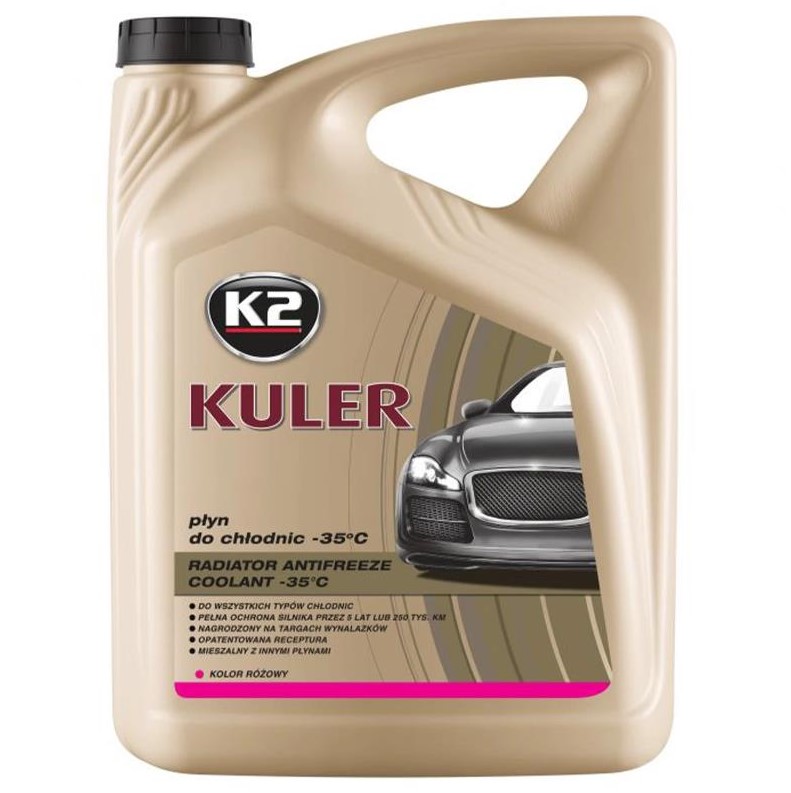 Рідина охолоджуюча K2 Kuler Long Life -35 °C G13 рожева 5 л 