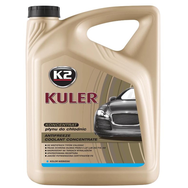 Рідина охолоджуюча K2 Kuler Long Life G11 блакитна концентрат 5 л 