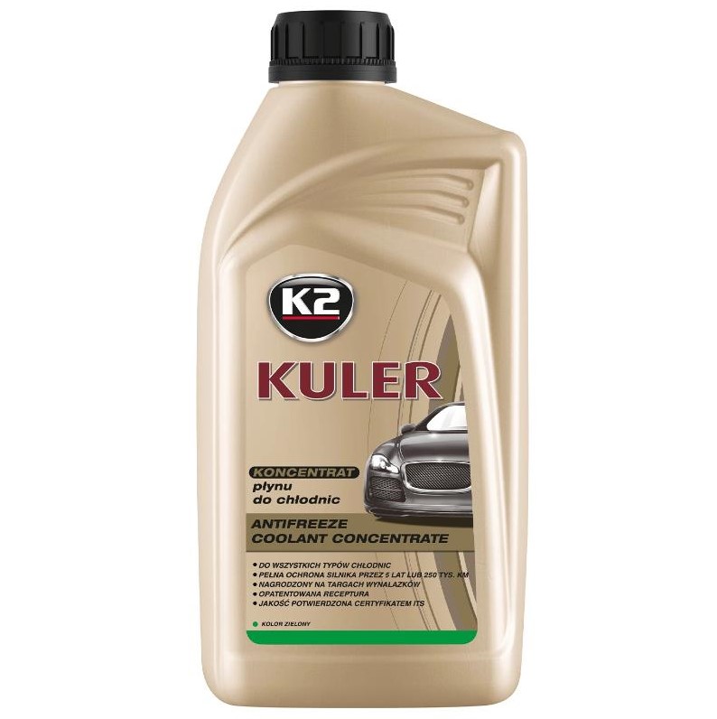 Рідина охолоджуюча K2 Kuler Long Life G11 зелена концентрат 1 л 
