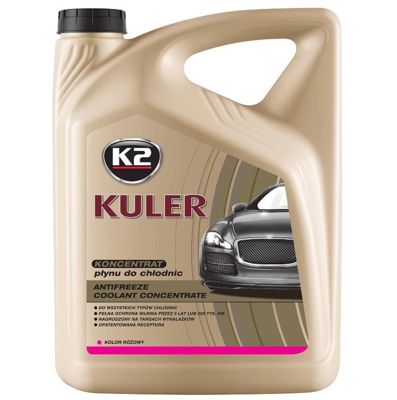 Рідина охолоджуюча K2 Kuler Long Life G13 рожева концентрат 5 л 