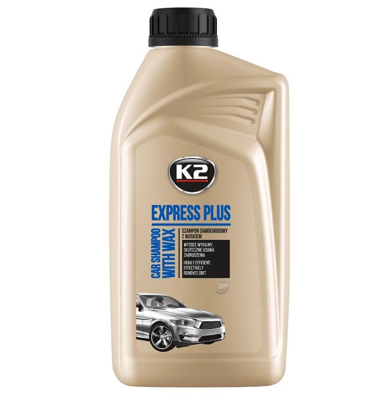Автошампунь для очищення кузова K2 Express Plus з воском 1 л 