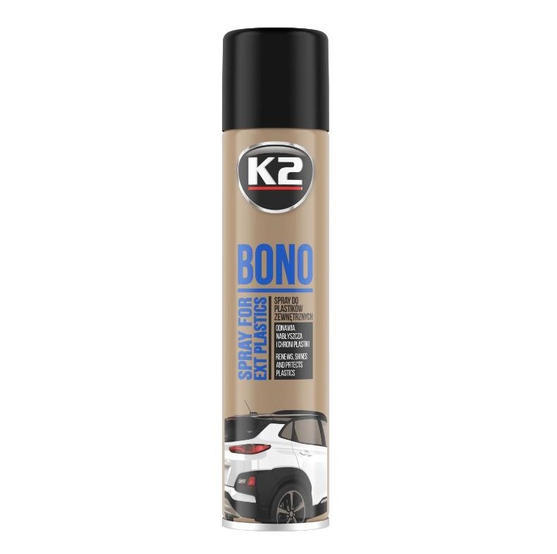 Засіб для догляду за пластиковими детaлями K2 Bono прозорий аерозоль 300 мл 