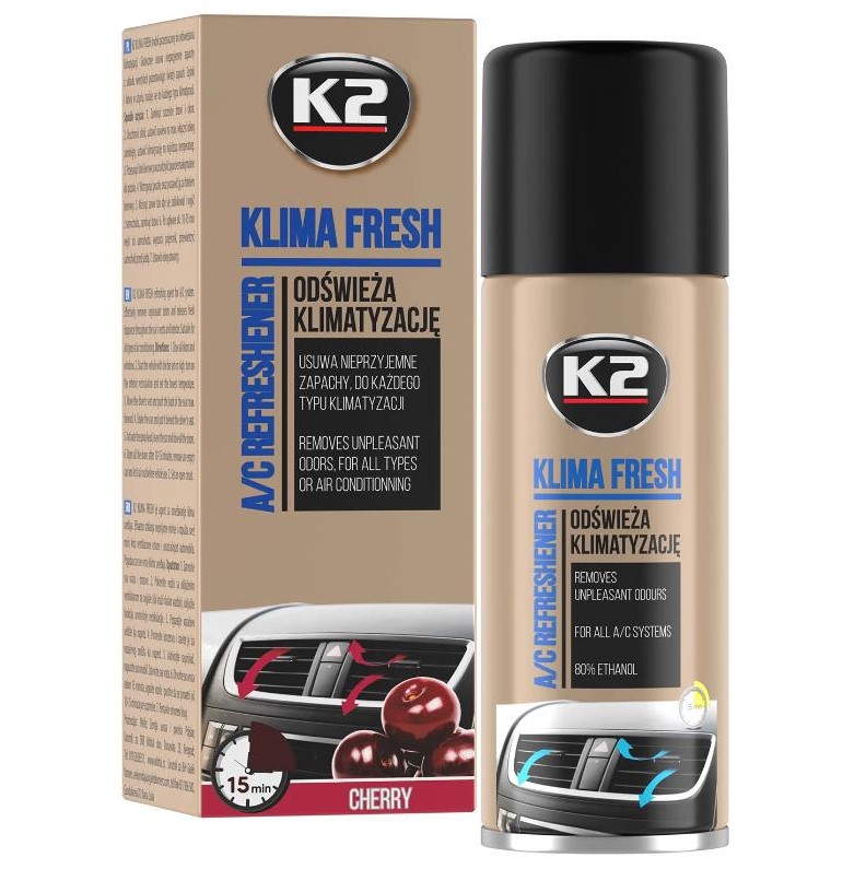 Очищувач системи кондиціонування K2 Klima Fresh "Вишня" 150 мл 