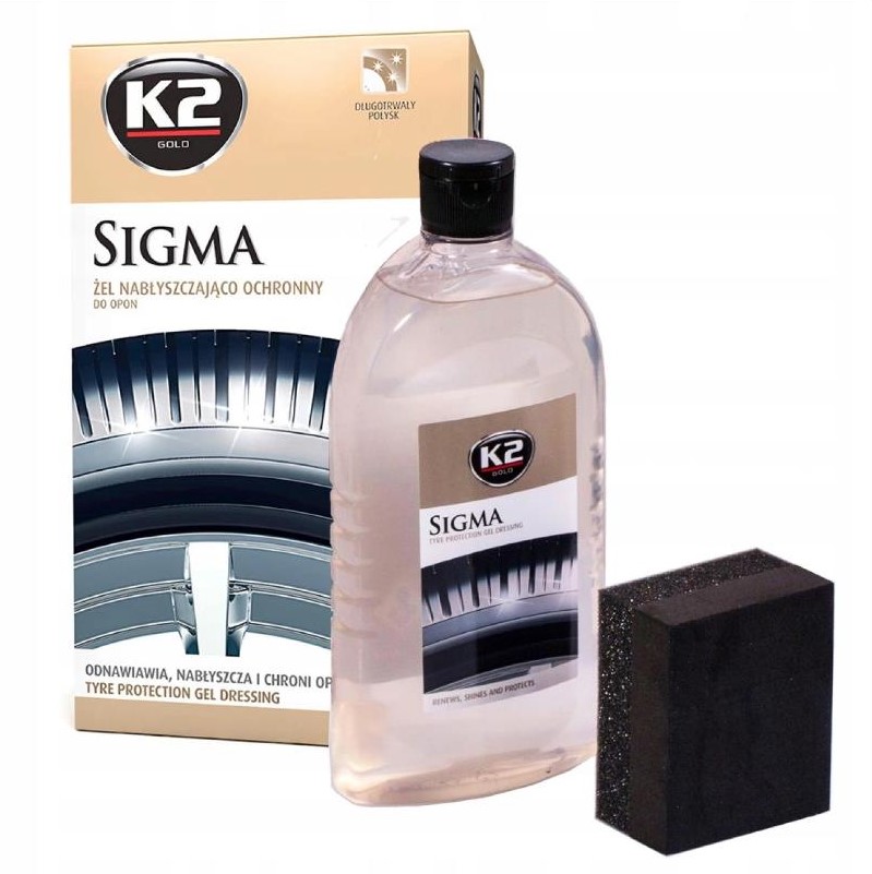 Гель для полірування та догляду за шинами K2 Sigma безбарвний 500 мл 