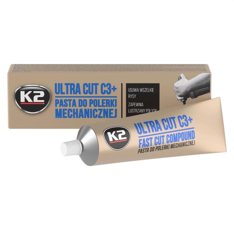 Паста для механічного полірування кузова К2 Ultra Cut C3+ 100 г 