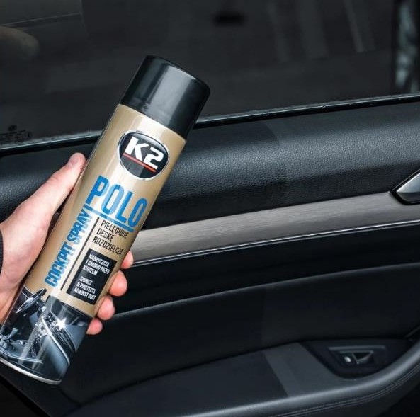 Поліроль для пластику K2 Polo Cockpit "Лимон" прозорий аерозоль 600 мл 