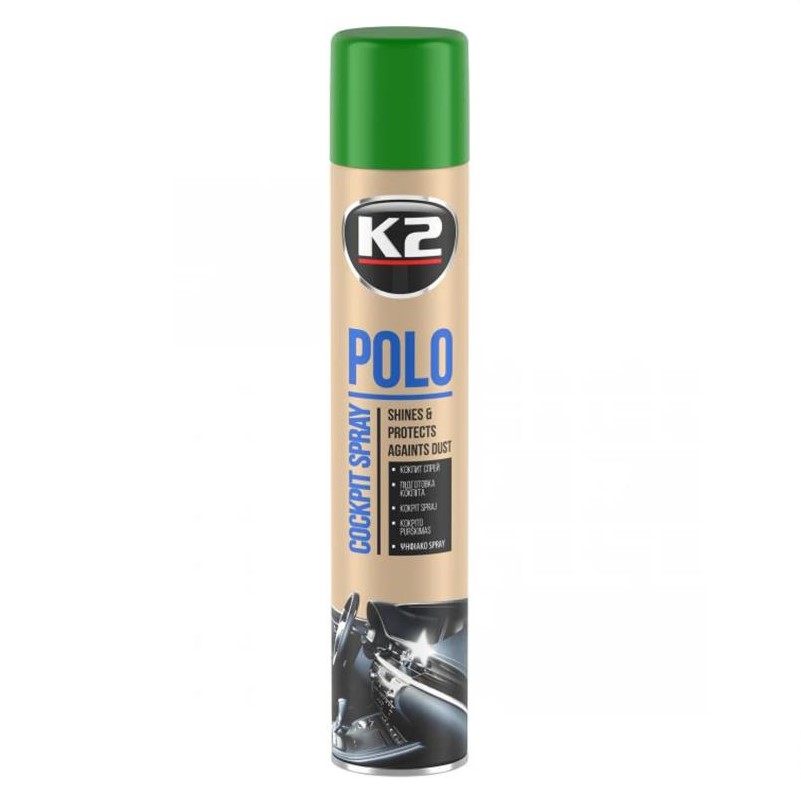 Поліроль для пластику K2 Polo Cockpit "Сосна" прозорий аерозоль 750 мл 