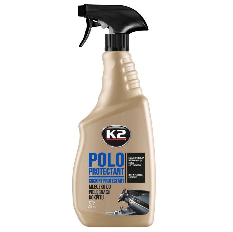 Поліроль для пластику K2 Polo Protectant "Зелений чай" матовий прозорий 750 мл 