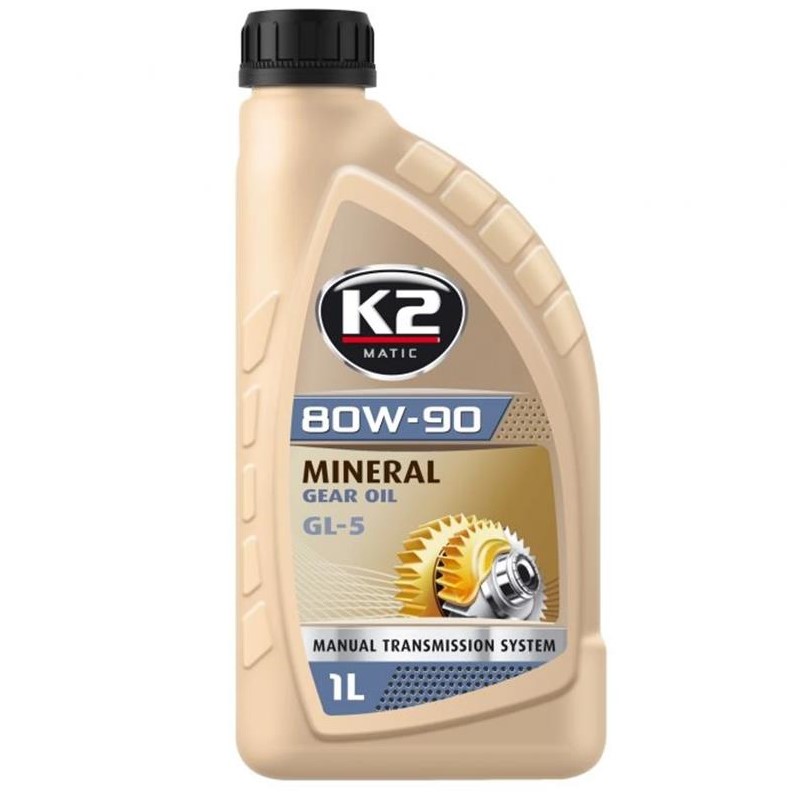 Олива трансмісійна K2 Mineral Gear Oil GL-5 80W-90 1 л 