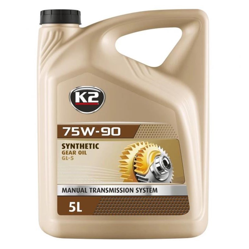 Олива трансмісійна K2 Synthetic Gear Oil GL-5 75W-90 5 л 
