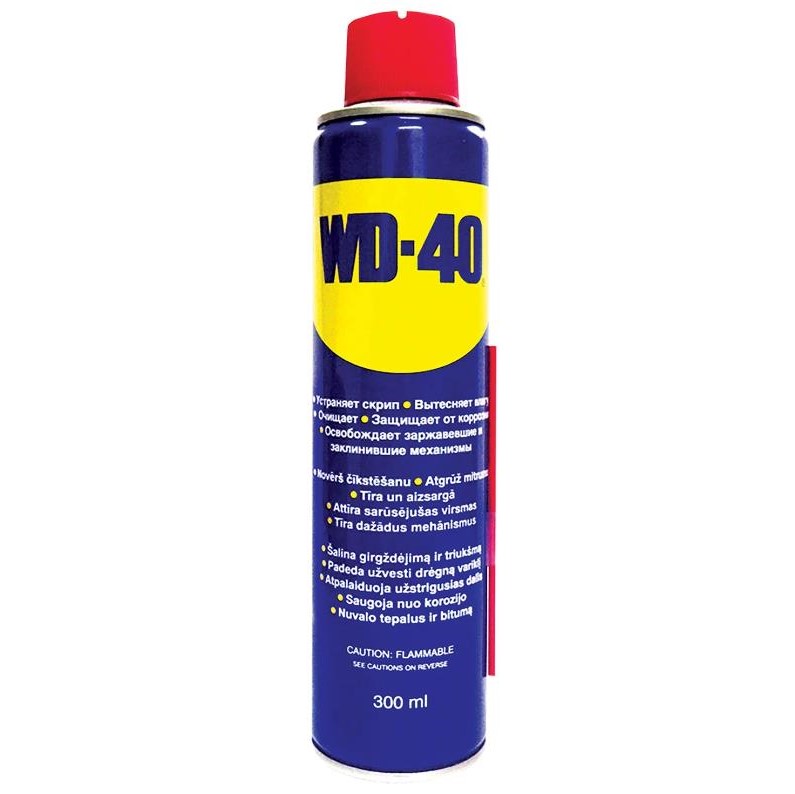 Мастило універсальне WD-40 рідке мінеральне прозоре аерозоль 300 мл 