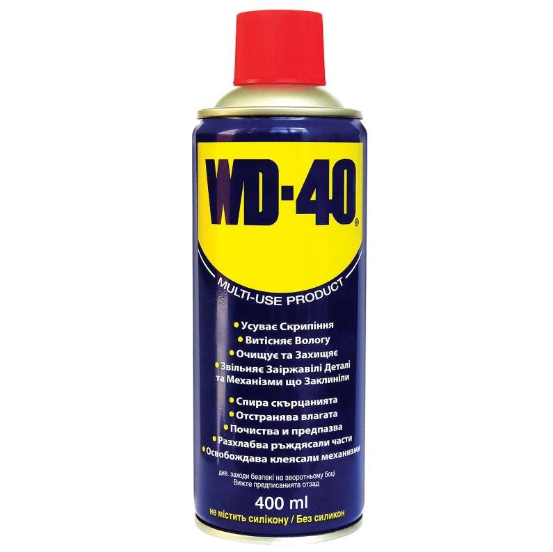 Мастило універсальне WD-40 рідке мінеральне прозоре аерозоль 400 мл 
