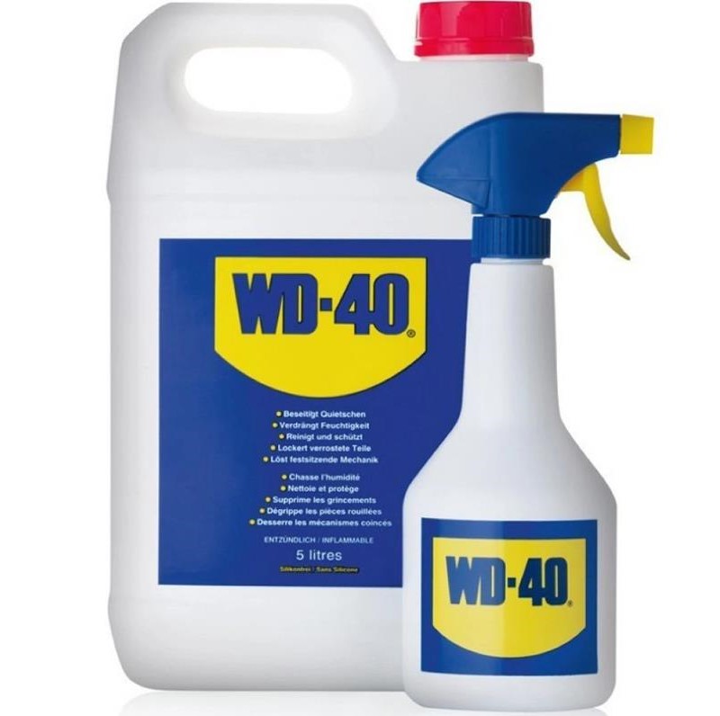 Мастило універсальне WD-40 рідке мінеральне прозоре з розпилювачем 5 л 