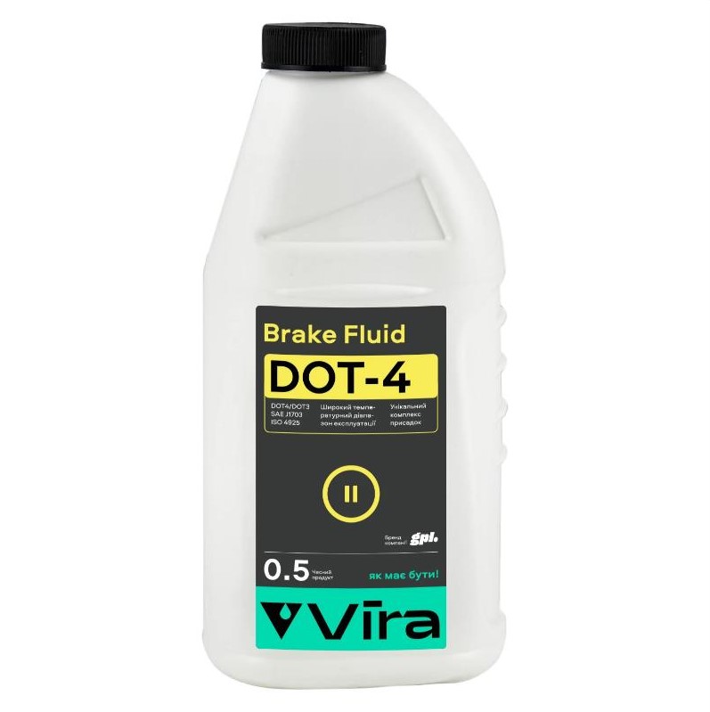 Рідина гальмівна VIRA Brake Fluid DOT-4 0,5 л 