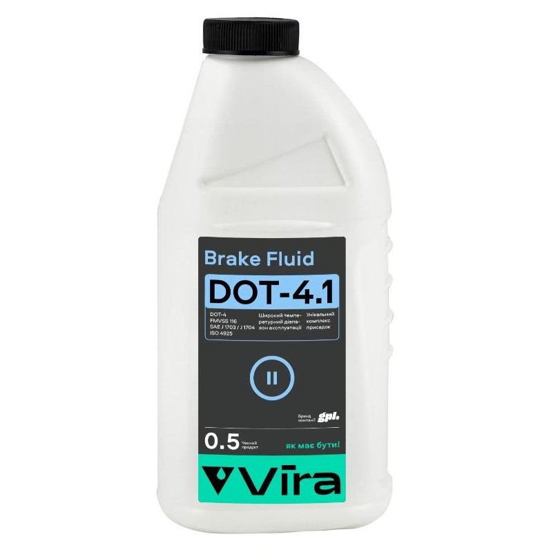 Рідина гальмівна VIRA Brake Fluid DOT-4.1 0,5 л 