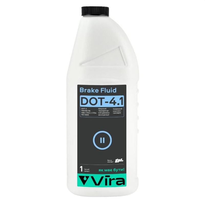 Рідина гальмівна VIRA Brake Fluid DOT-4.1 1 л 