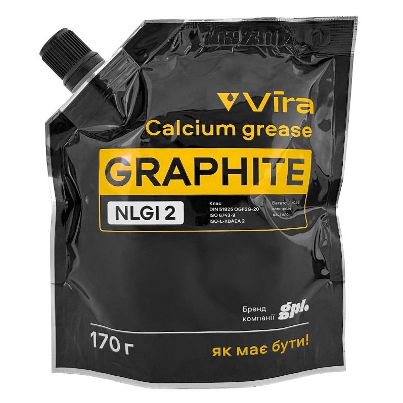 Мастило універсальне VIRA Графітне пластичне чорне 170 г 