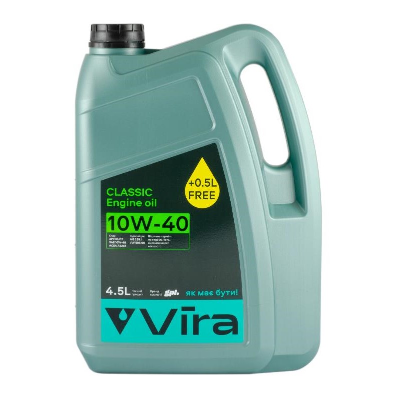 Олива моторна VIRA Classic 10W-40 4,5 л 