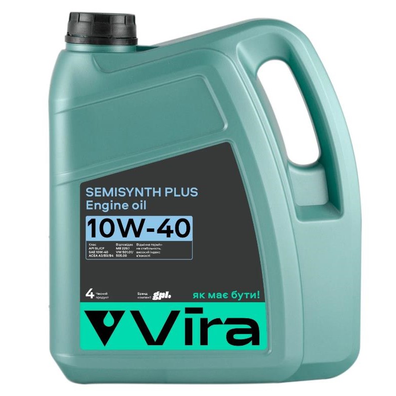 Олива моторна VIRA Semisynthetic Plus 10W-40 4 л 