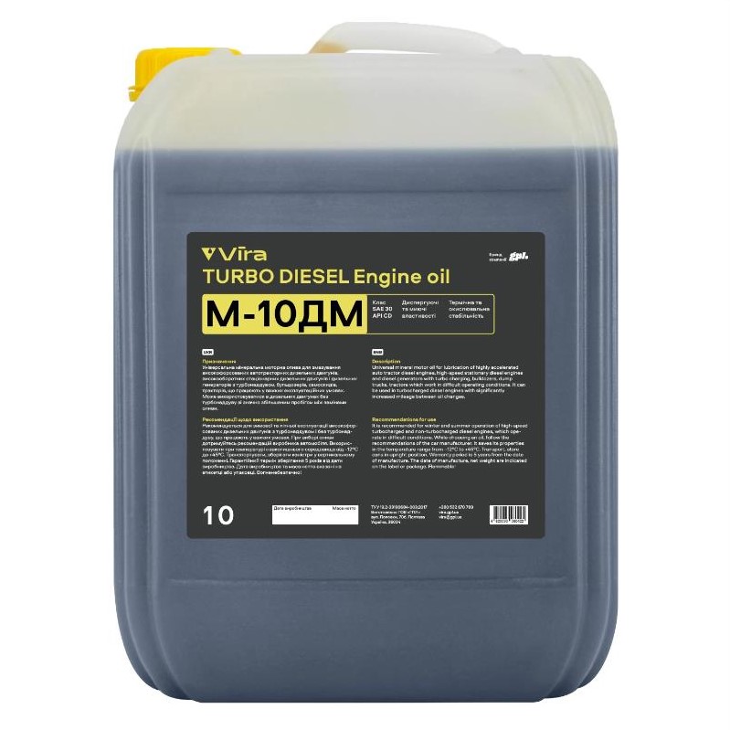 Олива моторна VIRA М-10ДМ SAE 30 10 л 