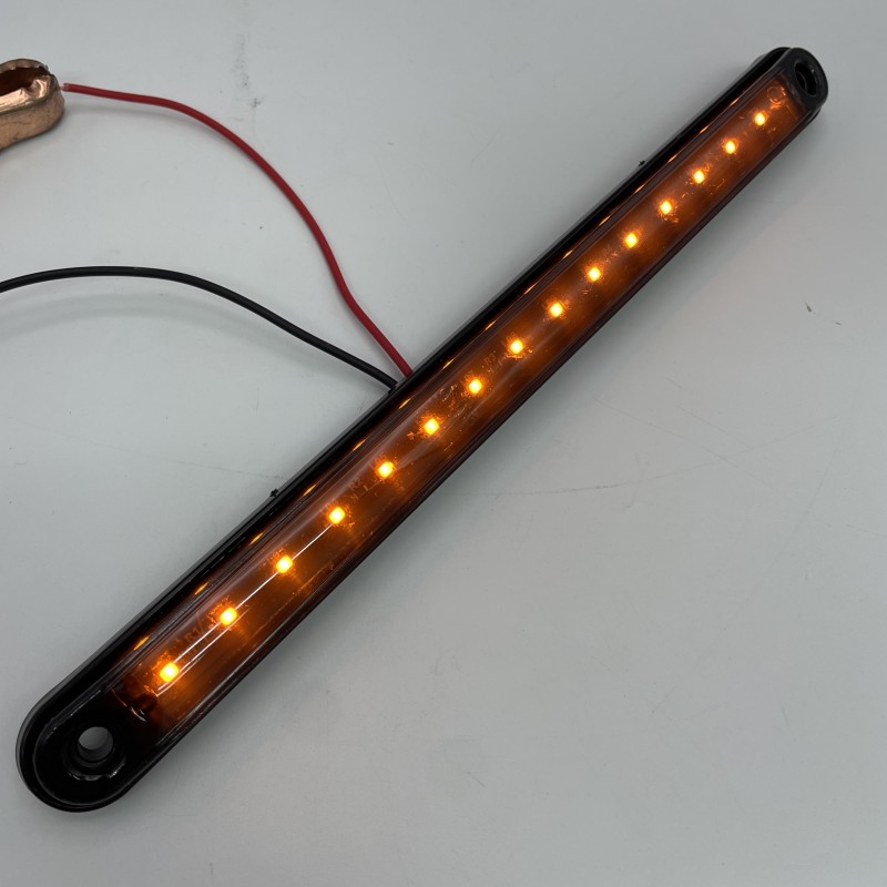 Ліхтар габаритний LED на спойлер кабіни жовтий 12-24v