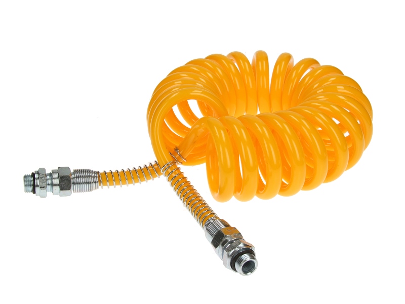 Шланг спиральный желтый M22х1,5 / 6 м