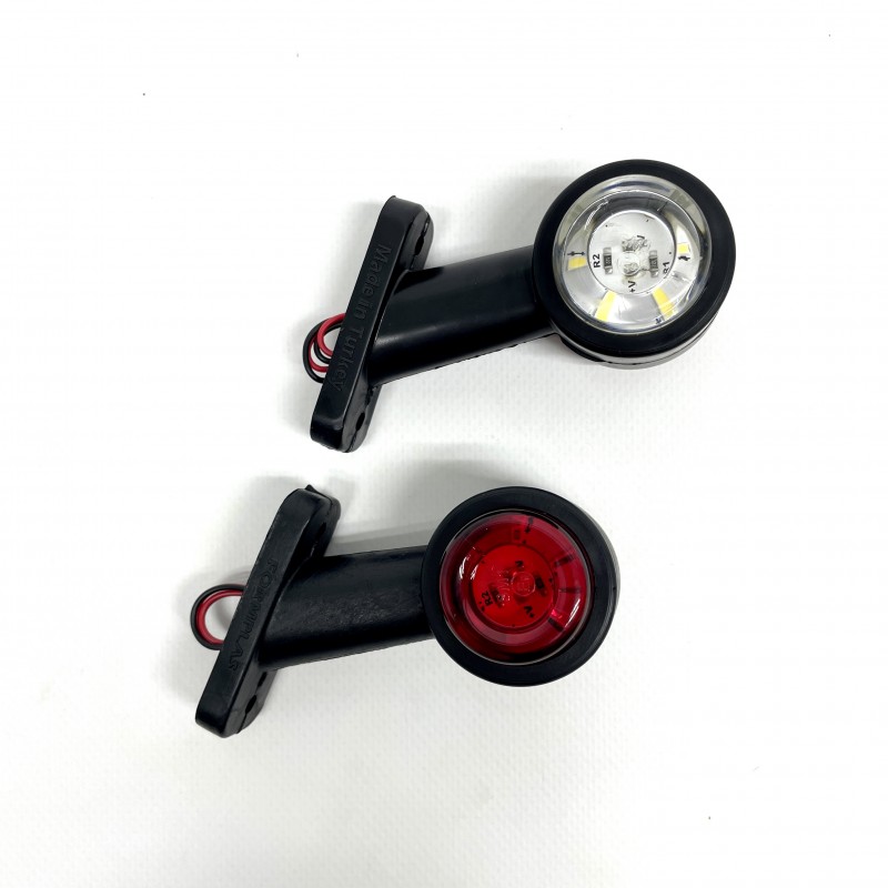 Ліхтар габаритний LED ріжок 8 см прямий 12-24v