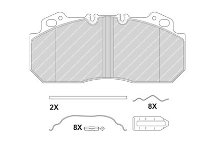 Комплект гальмівних колодок, дискові гальма