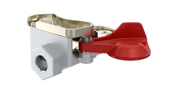 Головка соединительная пневматическая (груша) М16 красная без клапана