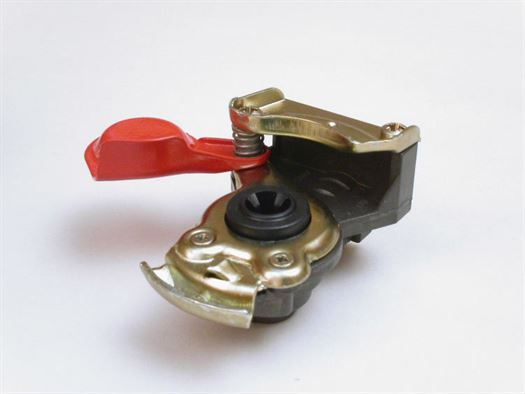 Головка соединительная пневматическая (груша) М16 красная с клапаном