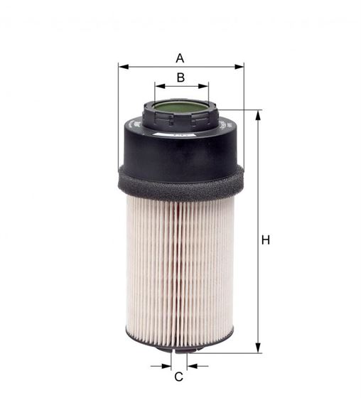 Фильтр топливный h=202 DAF CF75/85, XF95, Solaris