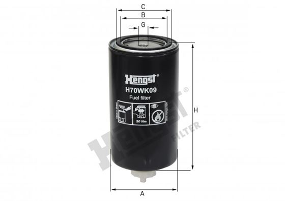 Фильтр топлива IVECO IV.EURO CAR.STRALIS,TRAKKER / M14х1.5