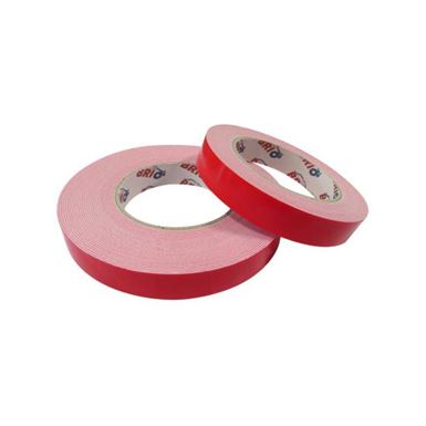 Стрічка клейка двостороння з піноматеріалу біла 19мм x 5м