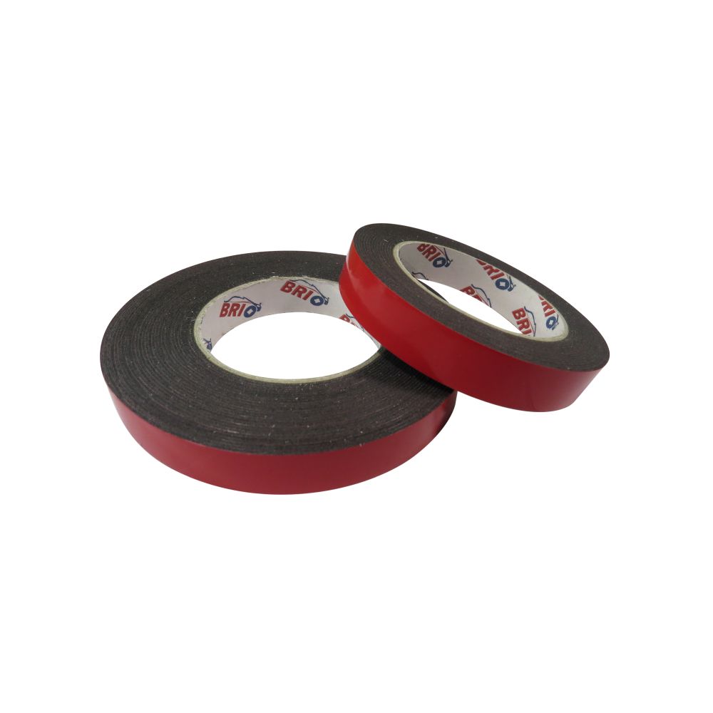 Двостороння спінена клейка стрічка чорна 19мм x 10м