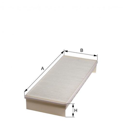 Фільтр повітряний кабины LA154 угольный TGA