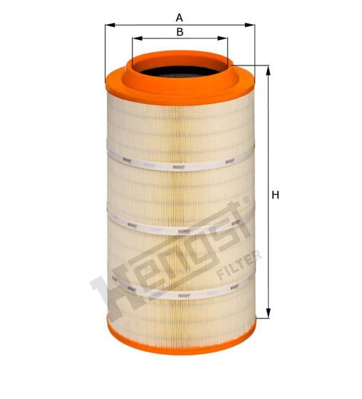 Фільтр повітряний h=530 MB AXOR II 3340 OM 457 LA 2004>