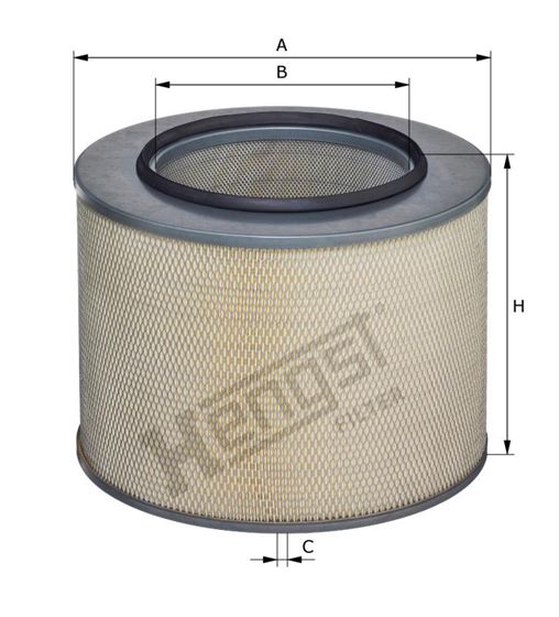 Фільтр повітряний LX506  MB ACTROS высота H=317