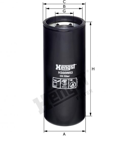 Фільтр масляний N14,M11\INTERN/Kenworth/Peterbilt H=294.0мм