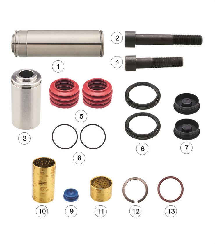 Ремонтний комплект супорту BPW ECO DISC TSB 3709, 4309, 4312 (повний комплект)