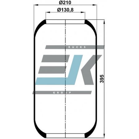 Пневмо-ресора 644N DAF, MB