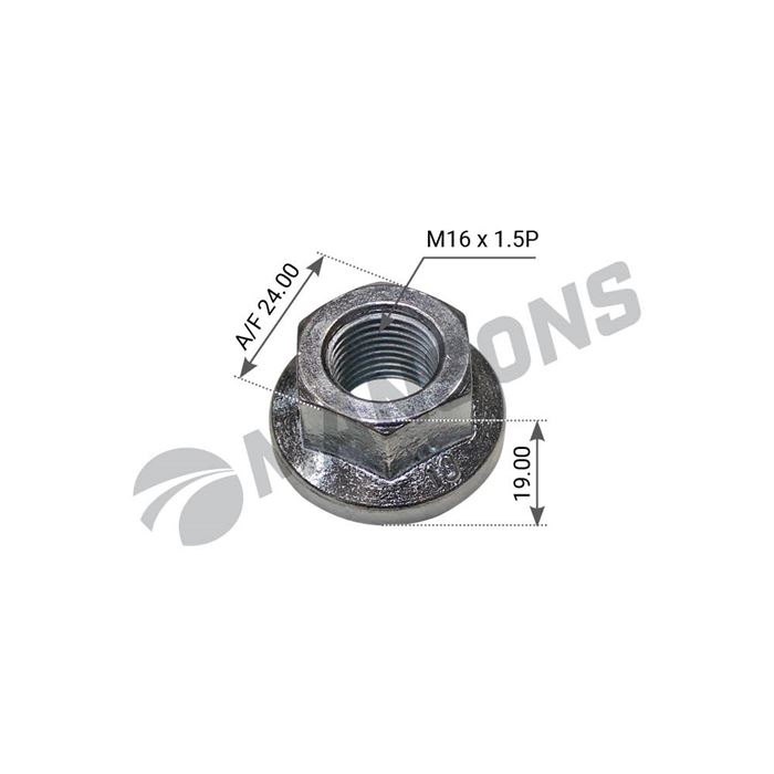 Гайка M16x1,5 (SW24, H=19) болта амортизатора SCHMITZ MRH3