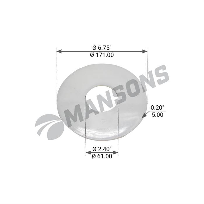 Шайба сайлентблока SAF Intradisc, MB Discos (D=170 d=60 h=5)