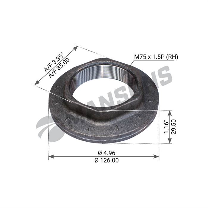 Гайка оси SAF S9-4218 SW85 правая