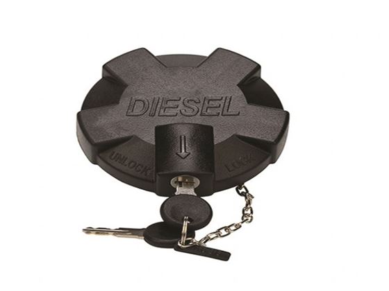 Крышка топливного бака 80 мм DAF, RENAULT с замком сбоку