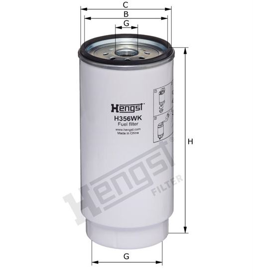 Фільтр паливний MB ACTROS MP4/ANTOS/AROCS/ATEGO 3/ECONIC 2, SETRA