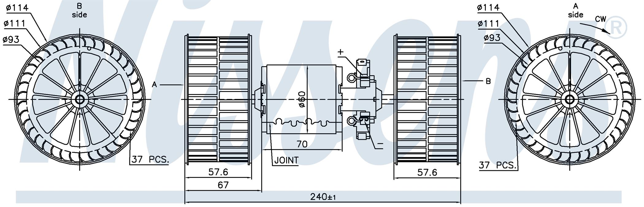 Вентилятор салону MB ACTROS-SERIES (1996) ACTROS 1831 AK