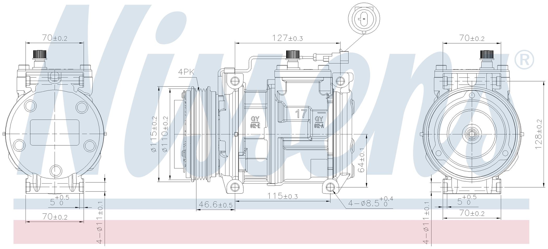 Компресор кондиціонера IVECO DAILY 29L12 (2000) 2.3 