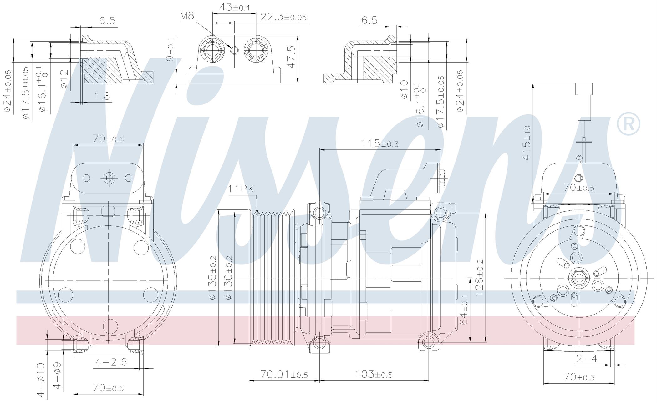 Компресор кондиціонера MB ATEGO-SERIES (1998) ATEGO 923 K